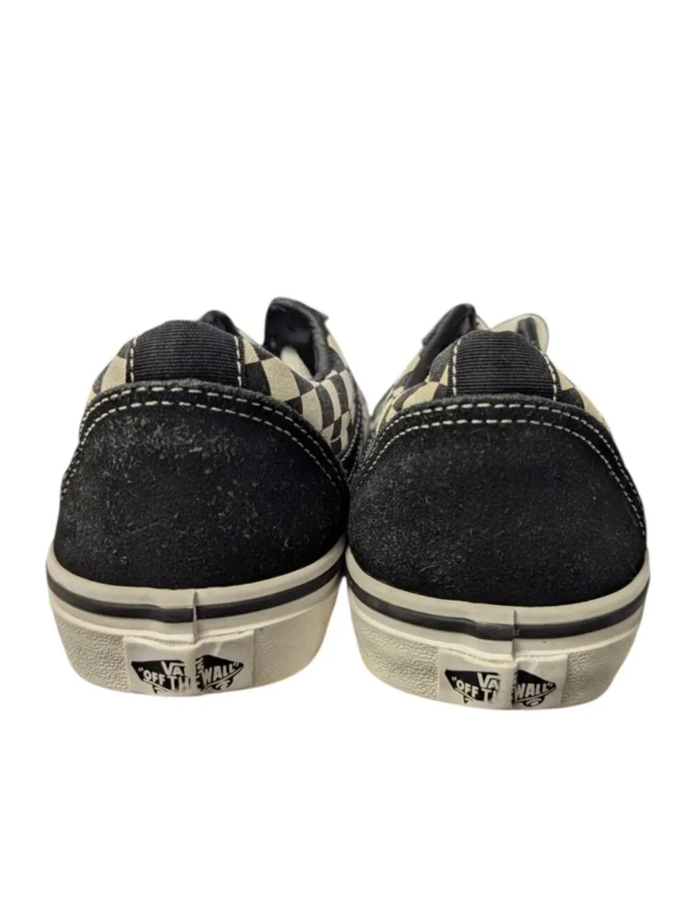 Vans Old Skool Check Sneakers Checkerboard Skater Shoes Youth Size 3.5 Black